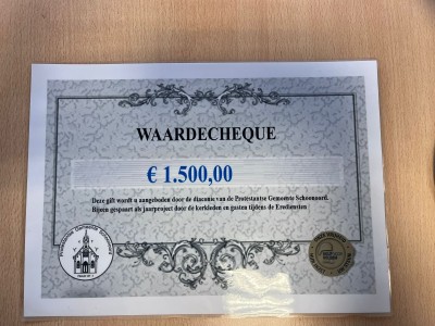 cheque kerk schoonoord